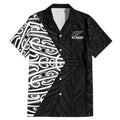 New Zealand Silver Fern Rugby Custom Family Matching Mermaid Dress and Hawaiian Shirt Maori Koru Go Black Fern - Aussie Hoodie
