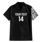 New Zealand Silver Fern Rugby Custom Family Matching Mermaid Dress and Hawaiian Shirt Maori Koru Go Black Fern - Aussie Hoodie