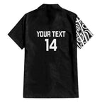 New Zealand Silver Fern Rugby Custom Family Matching Tank Maxi Dress and Hawaiian Shirt Maori Koru Go Black Fern - Aussie Hoodie