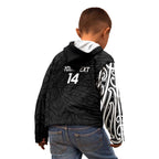 New Zealand Silver Fern Rugby Custom Kid Hoodie Maori Koru Go Black Fern - Aussie Hoodie