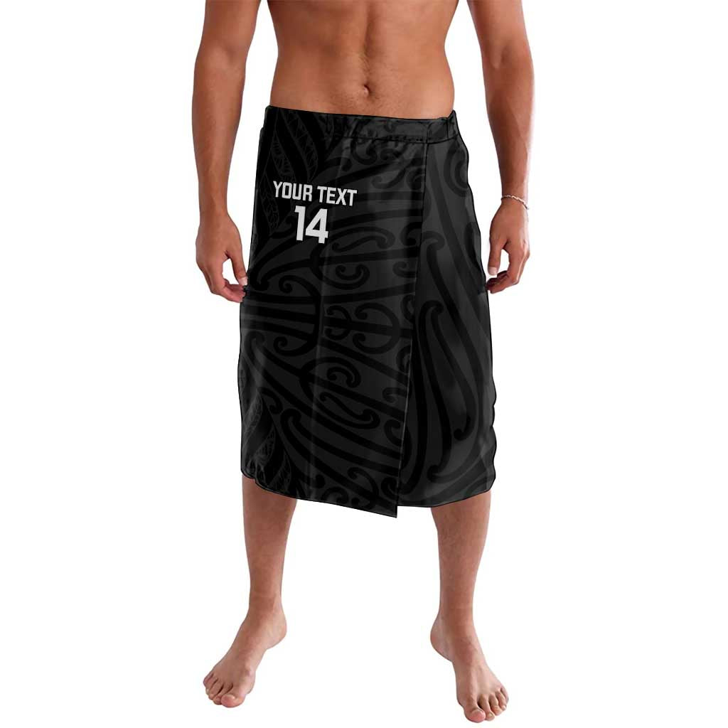 New Zealand Silver Fern Rugby Custom Lavalava Maori Koru Go Black Fern - Aussie Hoodie