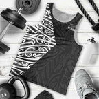 New Zealand Silver Fern Rugby Custom Men Tank Top Maori Koru Go Black Fern - Aussie Hoodie