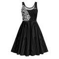 New Zealand Silver Fern Rugby Custom Midi Dress Maori Koru Go Black Fern - Aussie Hoodie