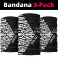 New Zealand Silver Fern Rugby Custom Neck Gaiter Maori Koru Go Black Fern LT14