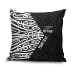 New Zealand Silver Fern Rugby Custom Pillow Cover Maori Koru Go Black Fern - Aussie Hoodie