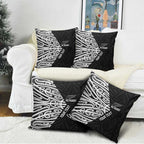 New Zealand Silver Fern Rugby Custom Pillow Cover Maori Koru Go Black Fern - Aussie Hoodie