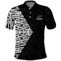New Zealand Silver Fern Rugby Custom Polo Shirt Maori Koru Go Black Fern - Aussie Hoodie