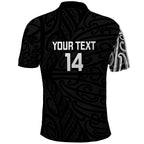 New Zealand Silver Fern Rugby Custom Polo Shirt Maori Koru Go Black Fern - Aussie Hoodie
