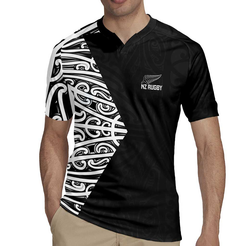 New Zealand Silver Fern Rugby Custom Rugby Jersey Maori Koru Go Black Fern - Aussie Hoodie