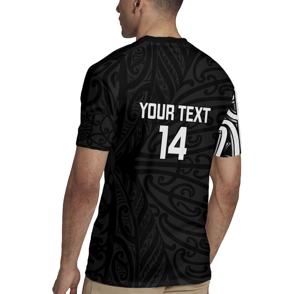 New Zealand Silver Fern Rugby Custom Rugby Jersey Maori Koru Go Black Fern - Aussie Hoodie