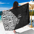 New Zealand Silver Fern Rugby Custom Sarong Maori Koru Go Black Fern - Aussie Hoodie