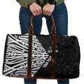 New Zealand Silver Fern Rugby Custom Travel Bag Maori Koru Go Black Fern - Aussie Hoodie