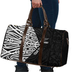 New Zealand Silver Fern Rugby Custom Travel Bag Maori Koru Go Black Fern - Aussie Hoodie