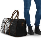 New Zealand Silver Fern Rugby Custom Travel Bag Maori Koru Go Black Fern - Aussie Hoodie