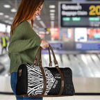 New Zealand Silver Fern Rugby Custom Travel Bag Maori Koru Go Black Fern - Aussie Hoodie