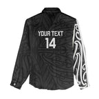 New Zealand Silver Fern Rugby Custom Women Casual Shirt Maori Koru Go Black Fern - Aussie Hoodie