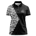 New Zealand Silver Fern Rugby Custom Women Polo Shirt Maori Koru Go Black Fern - Aussie Hoodie