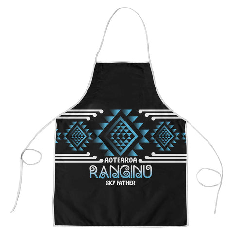 Aotearoa Atua Ranginui Apron Maori Sky Father Taniko Motifs