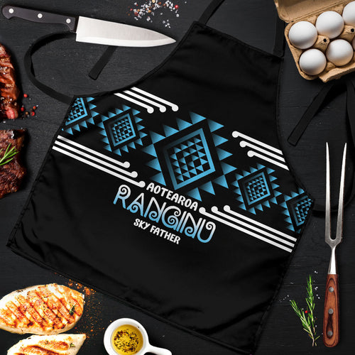 Aotearoa Atua Ranginui Apron Maori Sky Father Taniko Motifs