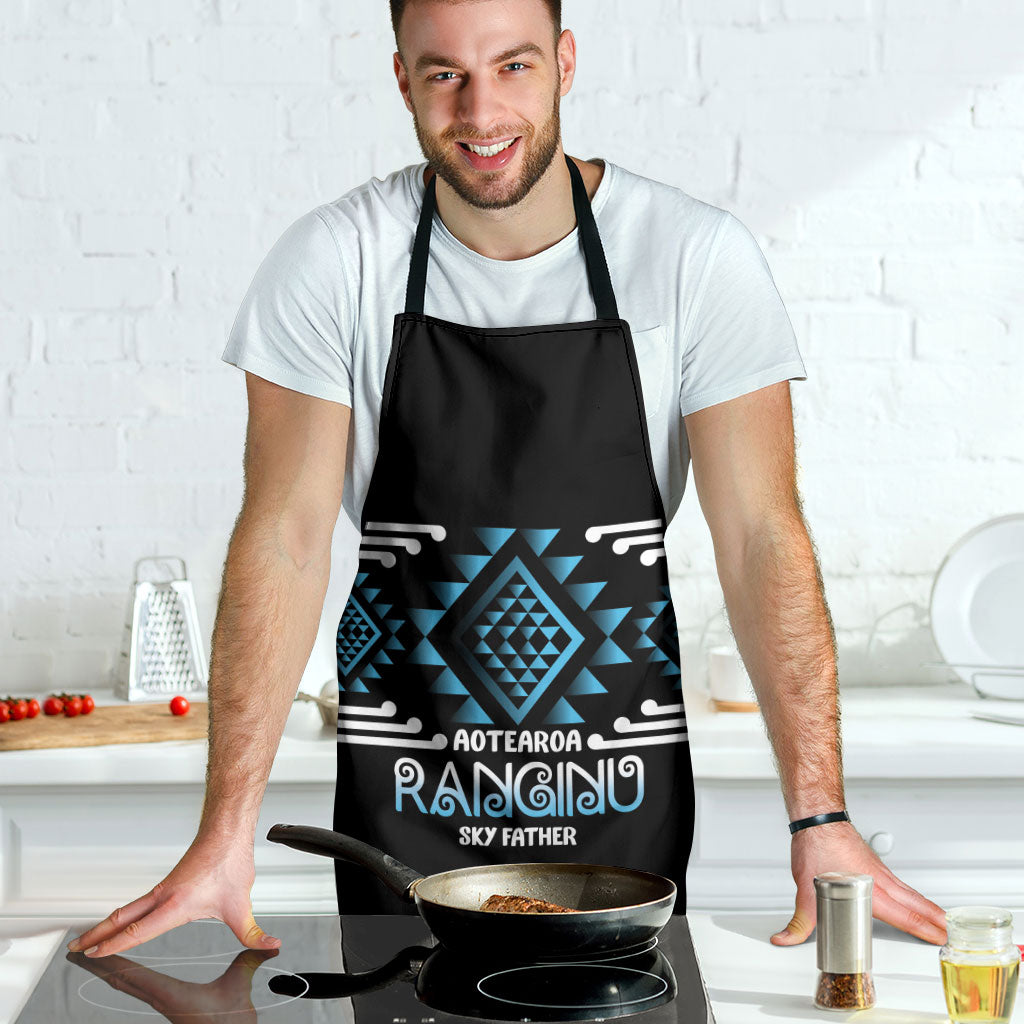 Aotearoa Atua Ranginui Apron Maori Sky Father Taniko Motifs