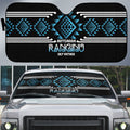 Aotearoa Atua Ranginui Auto Sun Shade Maori Sky Father Taniko Motifs