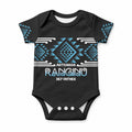 Aotearoa Atua Ranginui Personalised Baby Onesie Maori Sky Father Taniko Motifs