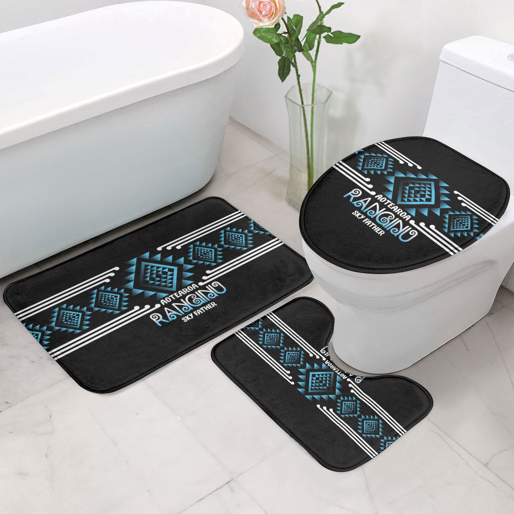 Aotearoa Atua Ranginui Bathroom Set Maori Sky Father Taniko Motifs