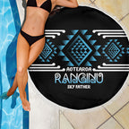Aotearoa Atua Ranginui Beach Blanket Maori Sky Father Taniko Motifs