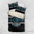 Aotearoa Atua Ranginui Bedding Set Maori Sky Father Taniko Motifs