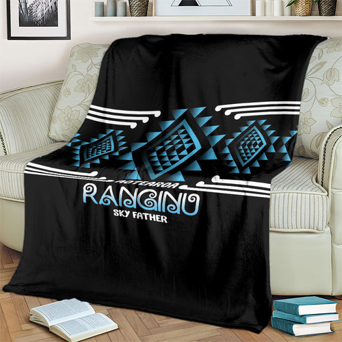 Aotearoa Atua Ranginui Blanket Maori Sky Father Taniko Motifs