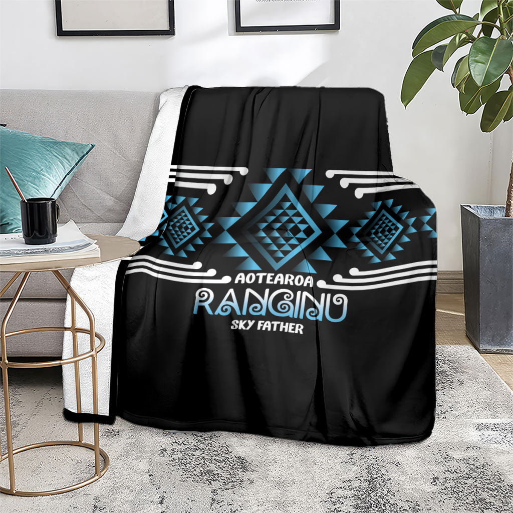 Aotearoa Atua Ranginui Blanket Maori Sky Father Taniko Motifs