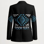Aotearoa Atua Ranginui Personalised Blazer Maori Sky Father Taniko Motifs