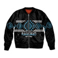 Aotearoa Atua Ranginui Personalised Bomber Jacket Maori Sky Father Taniko Motifs