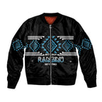 Aotearoa Atua Ranginui Personalised Bomber Jacket Maori Sky Father Taniko Motifs