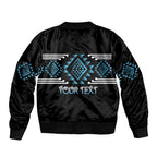 Aotearoa Atua Ranginui Personalised Bomber Jacket Maori Sky Father Taniko Motifs