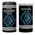 Aotearoa Atua Ranginui Personalised 4 in 1 Can Cooler Tumbler Maori Sky Father Taniko Motifs