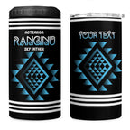 Aotearoa Atua Ranginui Personalised 4 in 1 Can Cooler Tumbler Maori Sky Father Taniko Motifs