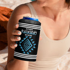 Aotearoa Atua Ranginui Personalised 4 in 1 Can Cooler Tumbler Maori Sky Father Taniko Motifs