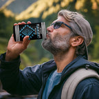 Aotearoa Atua Ranginui Personalised 4 in 1 Can Cooler Tumbler Maori Sky Father Taniko Motifs