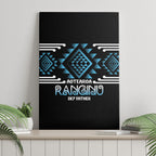 Aotearoa Atua Ranginui Canvas Wall Art Maori Sky Father Taniko Motifs