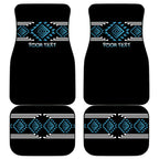 Aotearoa Atua Ranginui Personalised Car Mats Maori Sky Father Taniko Motifs