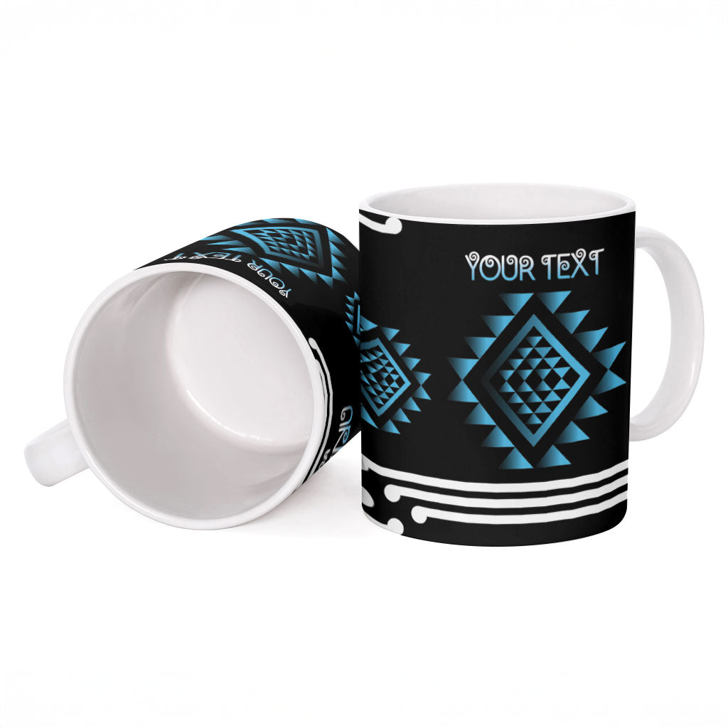 Aotearoa Atua Ranginui Personalised Ceramic Mug Maori Sky Father Taniko Motifs