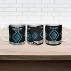 Aotearoa Atua Ranginui Personalised Ceramic Mug Maori Sky Father Taniko Motifs