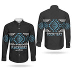 Aotearoa Atua Ranginui Personalised Couples Matching Short Sleeve Bodycon Dress and Long Sleeve Button Shirt Maori Sky Father Taniko Motifs