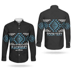 Aotearoa Atua Ranginui Personalised Couples Matching Summer Maxi Dress and Long Sleeve Button Shirt Maori Sky Father Taniko Motifs