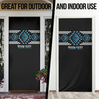 Aotearoa Atua Ranginui Personalised Door Cover Maori Sky Father Taniko Motifs