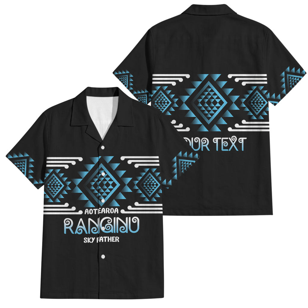 Aotearoa Atua Ranginui Personalised Family Matching Summer Maxi Dress and Hawaiian Shirt Maori Sky Father Taniko Motifs