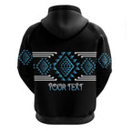 Aotearoa Atua Ranginui Personalised Hoodie Maori Sky Father Taniko Motifs