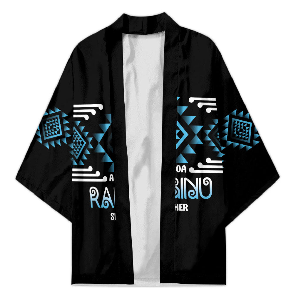Aotearoa Atua Ranginui Personalised Kimono Maori Sky Father Taniko Motifs