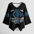Aotearoa Atua Ranginui Personalised Kimono Sleeve Blouse Maori Sky Father Taniko Motifs